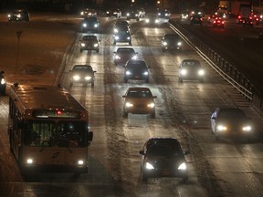 Traffic makes its way along Route 90. (Brian Donogh/Winnipeg Sun file photo)