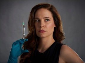 Canadian actress Caroline Dhavernas as Dr. Mary Harris in Mary Kills People.