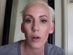 American vlogger Jenny McDermott pictured in a YouTube video that has sparked a social media firestorm for her comments. (YouTube screengrab)