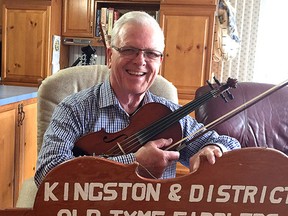 Lloyd Wilson, with his circa early 1900 Williams fiddle on Thursday January 19 2017, was the first president of the Kingston & District Old Tyme Fiddlers Association in 1981 and goes down as its last. The 35-year-old club was closed down earlier this month. Patrick Kennedy /The Kingston Whig-Standard