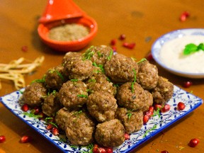 Turkish Meatballs with Yogurt Dipping Sauce (MIKE HENSEN, The London Free Press)