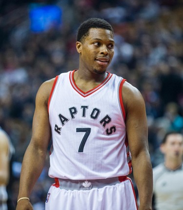 Toronto Raptors Kyle Lowry during 1st half action against the San Antonio Spurs at the Air Canada Centre in Toronto, Ont. on Tuesday January 24, 2017. Ernest Doroszuk/Toronto Sun/Postmedia Network