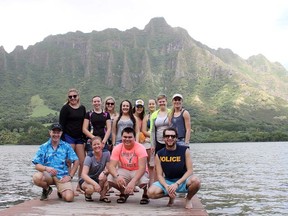 The Wallaceburg Tartans swim team visited Kualoa Ranch near Honolulu on their visit to Hawaii. (Contributed Photo)