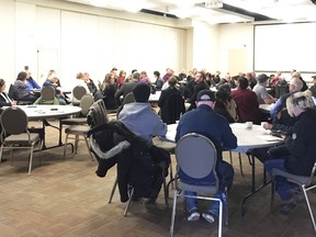 Approximately 75 people were present at the Harvesting Hemp Workshop hosted by Brazeau County on Jan. 17 at the Mackenzie Conference Centre.