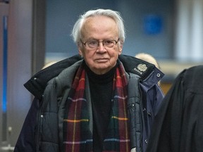 Jacques Corriveau arrives at the Montreal courthouse Wednesday, January 25, 2017. The ex-Liberal organizer convicted of fraud related to the federal sponsorship scandal has been given a four-year prison term. (Paul Chiasson/The Canadian Press)