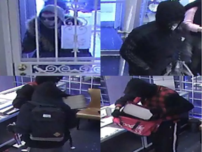 The suspects in a jewelry store holdup in the south end on Jan. 16  (Ottawa Police Service handout)
