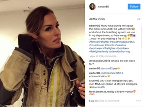 Gunn Narten, 30, has attracted an army of 50,000 followers on Instagram and says people are always shocked when they find out she's a firefighter. (Instagram screengrab)