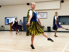 Mannville Vermilion Highland Groups 2,3,4 and 5 dancers perform a Lilt at the 28th annual Robbie Burns Dine and Dance at the Mannville Recreation Centre on Saturday, January 21, in Mannville, Alta. Taylor Hermiston/Vermilion Standard/Postmedia Network.