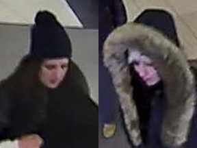 Images of two women sought in a distraction theft at Cloverdale Mall on Jan. 5.