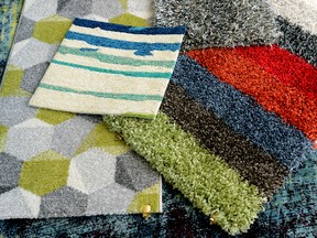Carpet samples to show texture at Modern Living London. (MORRIS LAMONT, The London Free Press)