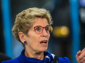 Premier Kathleen Wynne speaks at a news conference in Richmond Hill on Friday, Jan. 27, 2017. (CRAIG ROBERTSON/TORONTO SUN)