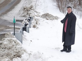 After a child nearly slipped under a bus in Lively, Ward 2 Coun. Michael Vagnini says he decided to take action. He is calling on the city to begin snowplowing a small, 130-metre patch of asphalt near St. James elementary school, in the Turner Drive and Irene Crescent area. Gino Donato/The Sudbury Star