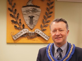 Warden Jim Ginn. The new warden has expressed that bringing high speed internet to the region is a number one priority for him. (Contributed photo)