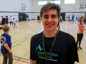 Cameron Rowe, director of the Running and Reading program at Molly Brant Elementary School, is looking for more adult volunteers to help as coaches to create a one to one ratio with the active students, in Kingston, Ont. on Thursday January 26, 2017. Julia McKay/The Whig-Standard/Postmedia Network