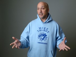Jerry Talbot has given away about 250 T-shirts and hoodies that celebrate his late son Mike Talbot?s love of travel and tracks their travels on Facebook. (MORRIS LAMONT, The London Free Press)