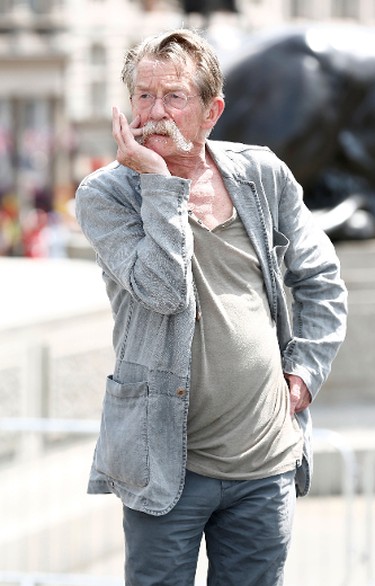 John Hurt attends a photocall for "Hercules" at Trafalgar Square on July 2, 2014 in London, England. (Photo by Tim P. Whitby/Getty Images)