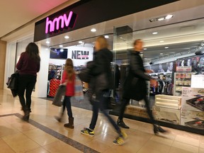 HMV at Sherway Gardens in Toronto on Saturday January 28, 2017. (Dave Abel/Toronto Sun)