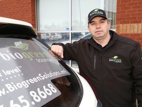 Joce Moreau is the owner of BioGreen Solutions Sudbury/North Bay. (John Lappa/Sudbury Star)
