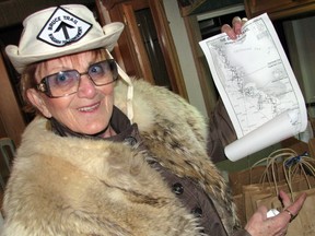 Betty Dee Black is planning another fundraising hike along the Bruce Trail this summer in support of St. Joseph's Hospice. The 83-year-old Sarnia resident and a group called the Glowing Hearts are marking Canada's sesquicentennial with a month-long jaunt through Beaver Valley. (Postmedia Network File Photo)