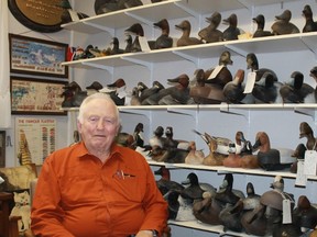 Sombra's Bill Robson sits in his home, surrounded by his world-class collection of wooden duck decoys. Robson donated 25 of his most cherished decoys to Sombra Museum for display.
CARL HNATYSHYN/SARNIA THIS WEEK