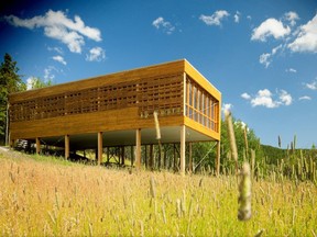 This Camp Adventure pavilion located in southern Alberta is another wood-built structure in the province (Photo courtesy Stantec Architecture Ltd.).