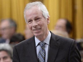 Former foreign affairs minister Stephane Dion makes his final statement in the House of Commons in Ottawa, Tuesday, Jan.31, 2017. (THE CANADIAN PRESS/Adrian Wyld)
