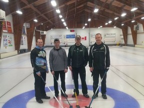 Left to right, skip Rob Bushfield, vice Kurtis Byrd, second Cory Cooper and lead David Kemp are off to the National Hydrant Championship. (Submitted photo)