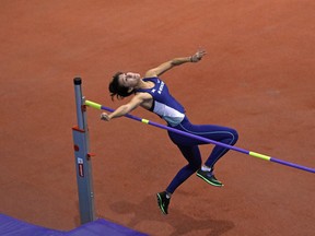 Nina Schultz, of New Westminster, B.C., set a new Canadian junior record in January with 4,042 points in the indoor pentathlon. (Scott Weaver/K-State Athletics)