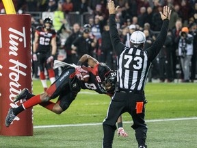 Redblacks wide receiver Ernest Jackson says he will never forget his game-winning catch to win the Grey Cup. (Craig Robertson/Postmedia Network)