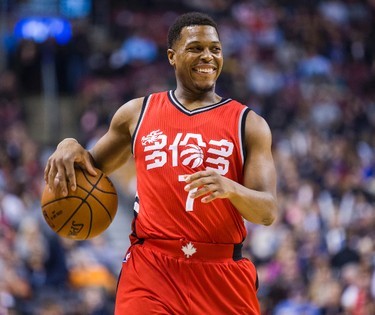 Toronto Raptors Kyle Lowry during 1st half action against the New Orleans Pelicans at the Air Canada Centre in Toronto, Ont. on Tuesday January 31, 2017. Ernest Doroszuk/Toronto Sun/Postmedia Network