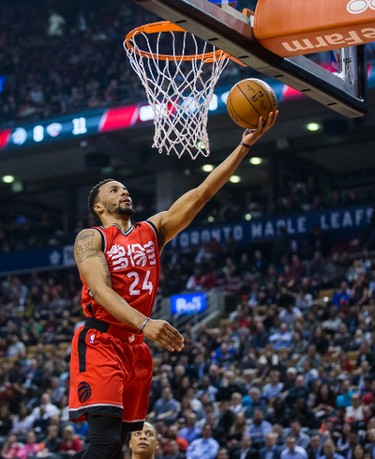 Toronto Raptors Norman Powell during 1st half action against the New Orleans Pelicans at the Air Canada Centre in Toronto, Ont. on Tuesday January 31, 2017. Ernest Doroszuk/Toronto Sun/Postmedia Network
