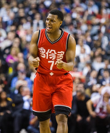 Toronto Raptors Kyle Lowry appears to have injured his hand during 1st half action against the New Orleans Pelicans at the Air Canada Centre in Toronto, Ont. on Tuesday January 31, 2017. Ernest Doroszuk/Toronto Sun/Postmedia Network