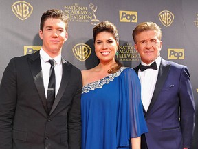 Carter Thicke, Tanya Callau and Alan Thicke attend The 42nd Annual Daytime Emmy Awards at Warner Bros. Studios on April 26, 2015 in Burbank, California. (Photo by John Sciulli/Getty Images for NATAS)