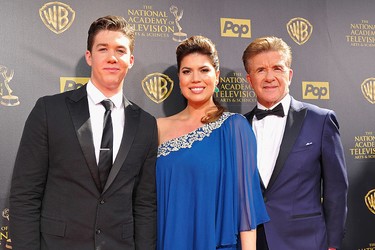 Carter Thicke, Tanya Callau and Alan Thicke attend The 42nd Annual Daytime Emmy Awards at Warner Bros. Studios on April 26, 2015 in Burbank, California. (Photo by John Sciulli/Getty Images for NATAS)