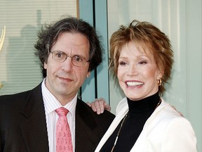 Mary Tyler Moore (L) and her husband Dr. Robert Levine arrive at the Academy of Television Arts and Sciences celebrating Betty White's 60 years on television at the Leonard Goldenson Theatre on August 7, 2008 in No. Hollywood, California. (Photo by Kevin Winter/Getty Images)