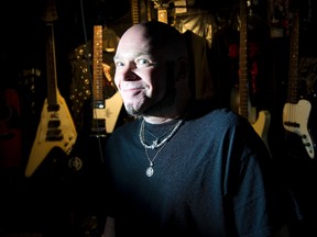 Bob Reid, lead vocalist and guitarist for Bobnoxious, celebrates his 50th birthday Saturday at Norma Jeans will an all-star lineup of local rockers. (Special to Postmedia News)