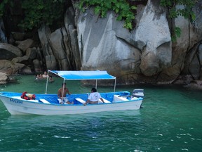 The small hidden beach at Colomitos Cove, in the Bay of Banderas, Mexico is accessed mostly by boat by locals and cruises dropping anchor on a day trip from Puerto Vallarta's marina. (Barbara Taylor/London Free Press)