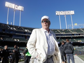 Raiders owner Mark Davis' plans for relocating the team to Las Vegas has hit a snag over stadium funding issues. (Marcio Jose Sanchez/AP Photo/Files)