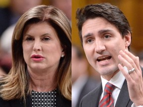 Interim Conservative Leader Rona Ambrose and Prime Minister Justin Trudeau (Canadian Press files)