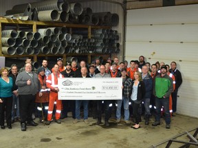 Metal-Air has donated more than $14,000 to the Sudbury Food Bank after selecting the organization as Metal-Air’s charity of choice for 2015-2016. Supplied photo