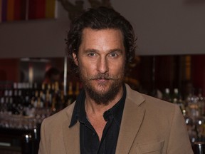In this Jan. 20, 2017, file photo, actor Matthew McConaughey poses for photographers upon arrival at the screening of the film 'Gold', in London. McConaughey told the BBC for an interview posted online on Jan. 29, 2017, that it’s time for Hollywood to “embrace and shake hands” with the fact that Donald Trump is president. (Photo by Vianney Le Caer/Invision/AP, File)