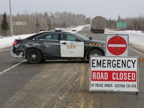 OPP say an 11-year-old girl from Burlington, Ontario was killed when her snowmobile collided with a large commercial motor vehicle on Highway 11 near Monteith on Wednesday.  LEN GILLIS / Postmedia Network