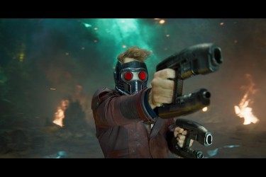 Chris Pratt as Star-Lord (Peter Quill) in a scene from Marvel's Guardians of the Galaxy Vol. 2. (Marvel Studios)