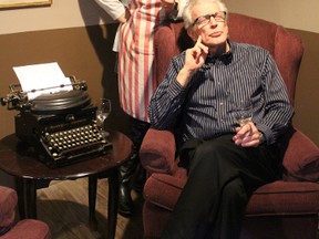 Lesley Chapman and Paul Bodkin in Aylmer Community Theatre's current production of the Norm Foster comedy, On a First Name Basis. (Aylmer Community Theatre/Contributed Photo)