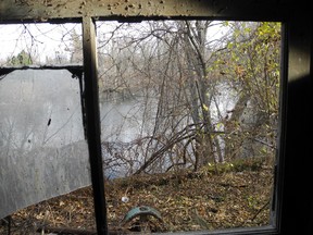 The site of the old smelter as seen from a shed on the property, which has since been torn down. (Wayne Lowrie/Postmedia Network)