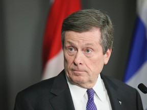 Mayor John Tory said Thursday that he will accept the 2.1% pay increase which is being handed out to the mayor and councillors under city rules. (TORONTO SUN/FILES)