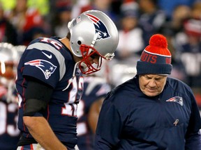 Tom Brady's quarterbacking and Bill Belichick's game-planning will be too much for the Falcons to handle on Super Bowl Sunday. (Getty Images)