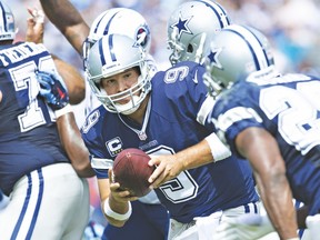 Cowboys quarterback Tony Romo is going to be the subject of a lot of trade speculation this coming off-season. (Getty Images)
