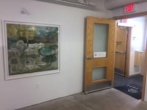 The idea behind "Unit 115" is to make the small corner inside the KAC office at the Tett Centre a place in which artists can show their work for free.