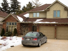 London home of photographer Martin Galloway, 56, who was arrested on Jan. 25. He is charged with sexual assault and sexual interference. (MIKE HENSEN, The London Free Press)